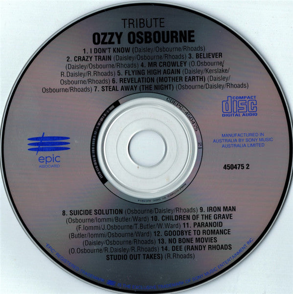 Ozzy Osbourne : Randy Rhoads Tribute (CD, Album, RE)