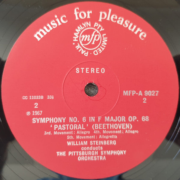 Steinberg* Conducts Pittsburgh Symphony Orchestra - Beethoven* : Symphony No. 6 "Pastoral" (LP)