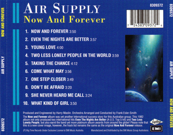 Air Supply : Now And Forever (CD, RE)