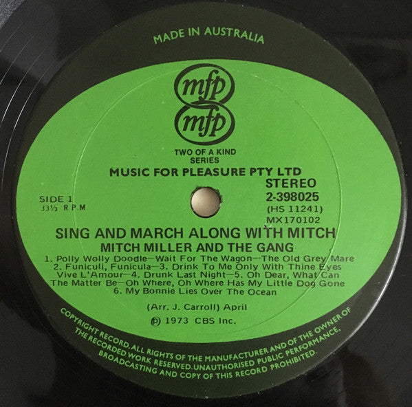 Mitch Miller And The Gang : Sing & March Along With Mitch (2xLP, Comp)