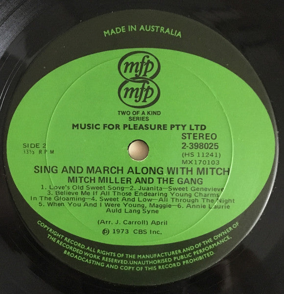 Mitch Miller And The Gang : Sing & March Along With Mitch (2xLP, Comp)