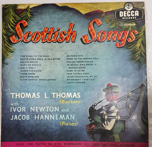 Thomas L. Thomas Wth Ivor Newton And Jacob Hanneman (2) : Scottish Songs (LP)