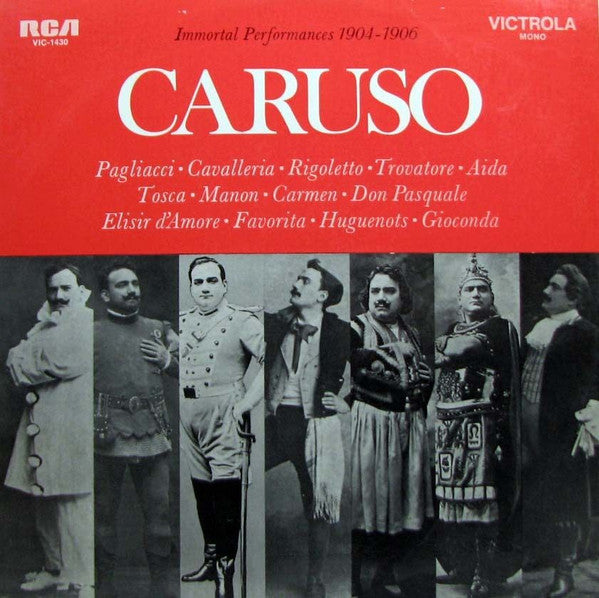Caruso* : Immortal Performances 1904-1906 (LP, Comp)