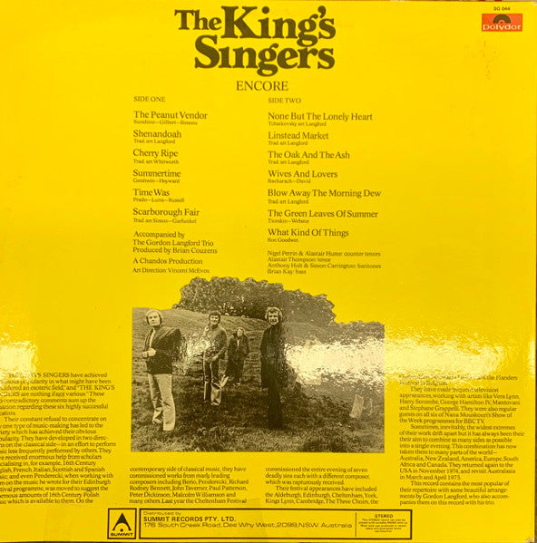 The King's Singers : Encore (LP, Album)