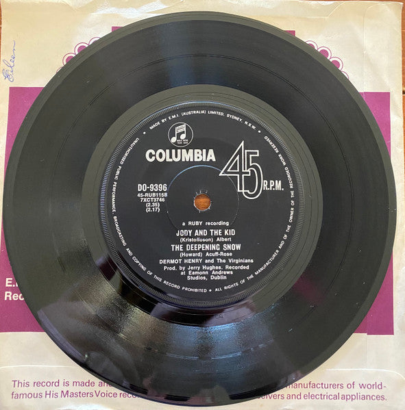 Dermot Henry And The Virginians (5) : If Those Lips Could Only Speak (7", Single)