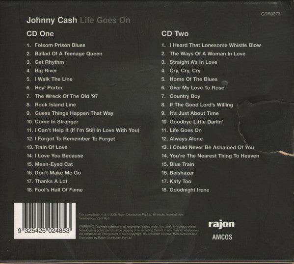 Johnny Cash : Life Goes On (2xCD, Comp)