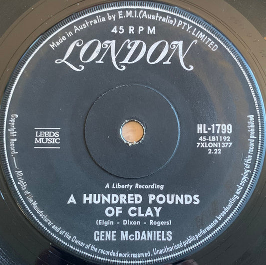 Eugene McDaniels : A Hundred Pounds Of Clay (7", Single)