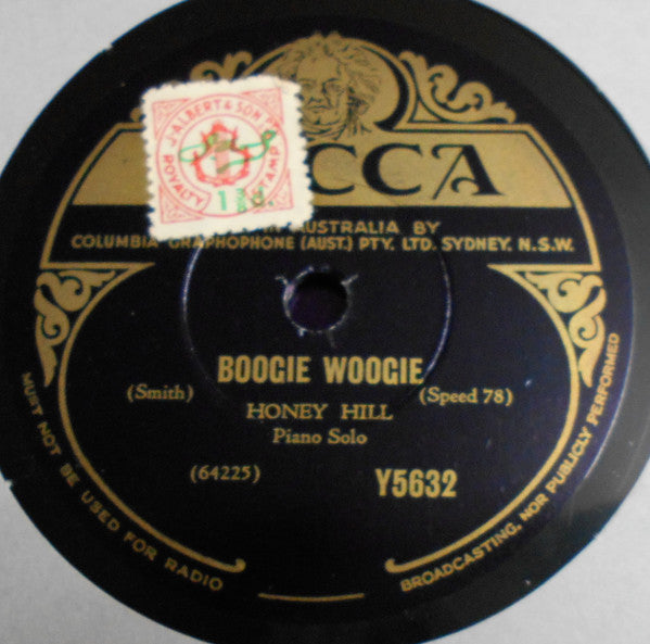 Honey Hill / Meade "Lux" Lewis : Boogie Woogie / Yancey Special (Shellac, 10")