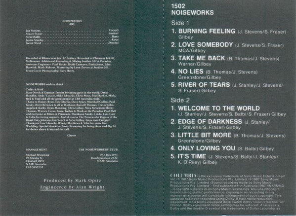 Noiseworks : Noiseworks (Cass, Album, RE)