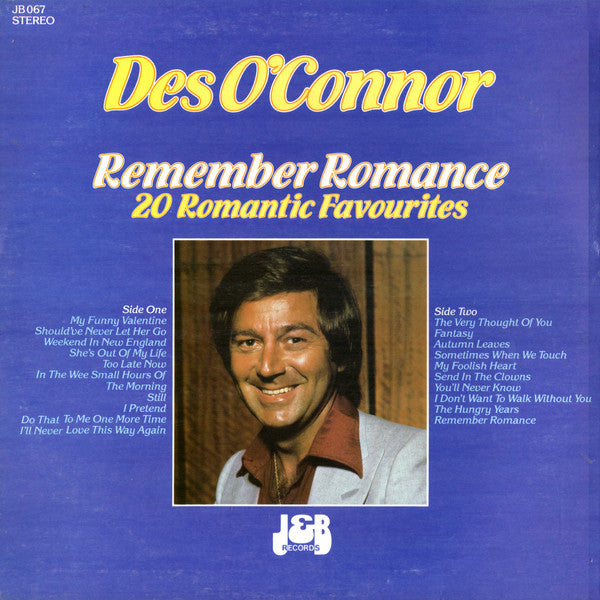 Des O'Connor : Remember Romance (LP)