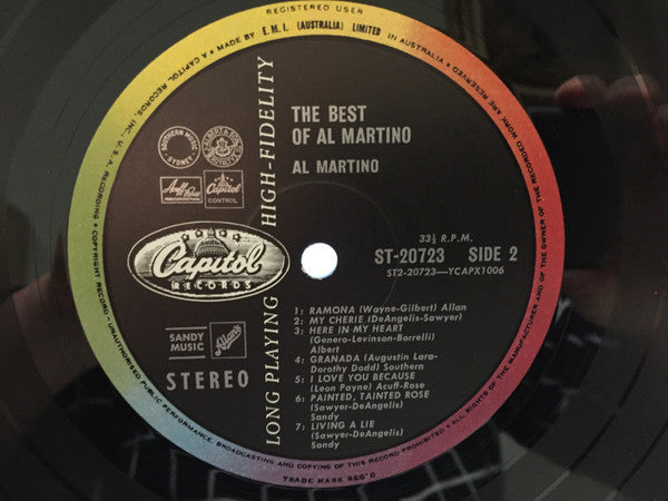 Al Martino : The Best Of Al Martino (LP, Comp, Bla)