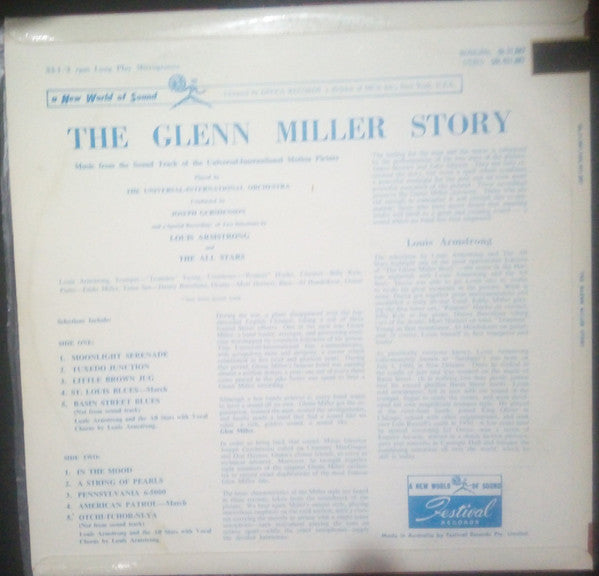 Various : The Glenn Miller Story (Music From The Sound Track Of The Universal-International Motion Picture) (LP, Album)
