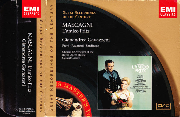Mascagni*, Gianandrea Gavazzeni, Freni* · Pavarotti* · Sardinero*, Chorus* & Orchestra Of The Royal Opera House, Covent Garden : L'Amico Fritz (2xCD, Album, RE, RM + Box, Sli)