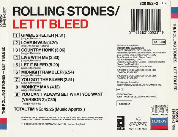 Rolling Stones* : Let It Bleed (CD, Album, RE)
