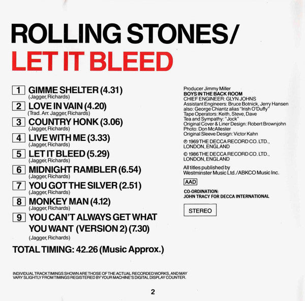 Rolling Stones* : Let It Bleed (CD, Album, RE)