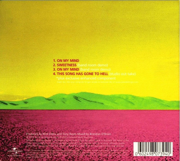 Powderfinger : On My Mind (CD, Maxi, Enh)