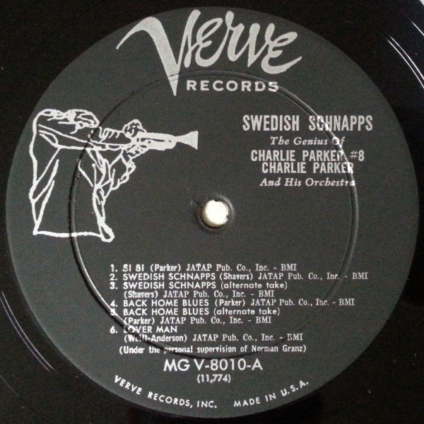 Charlie Parker And His Orchestra : Swedish Schnapps (LP, Album, Mono, MP)