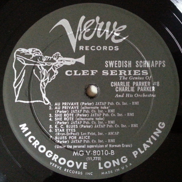 Charlie Parker And His Orchestra : Swedish Schnapps (LP, Album, Mono, MP)