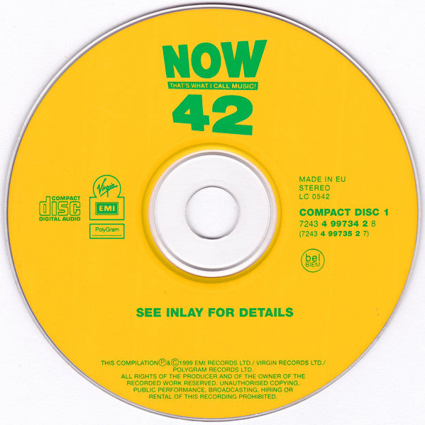 Various : Now That's What I Call Music! 42 (2xCD, Comp)