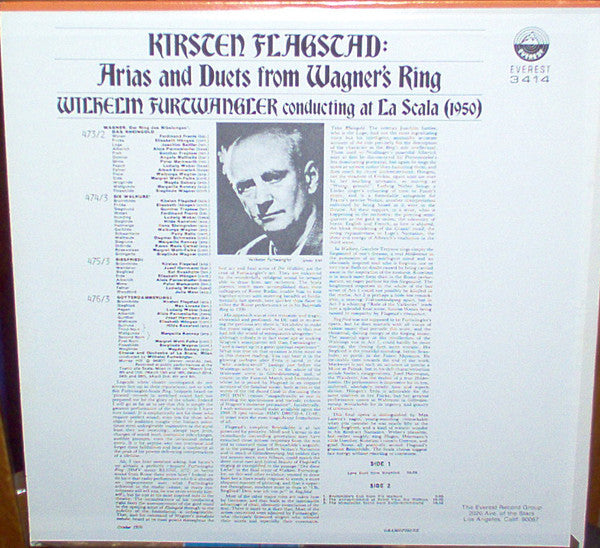 Kirsten Flagstad : Arias And Duets From Wagner's Ring (LP, Comp)