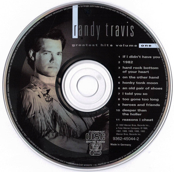 Randy Travis : Greatest Hits Volume One (CD, Comp)
