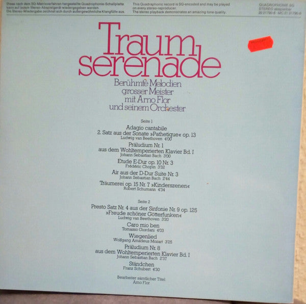 Arno Flor Und Sein Orchester* : Traumserenade (LP, Album, Quad)