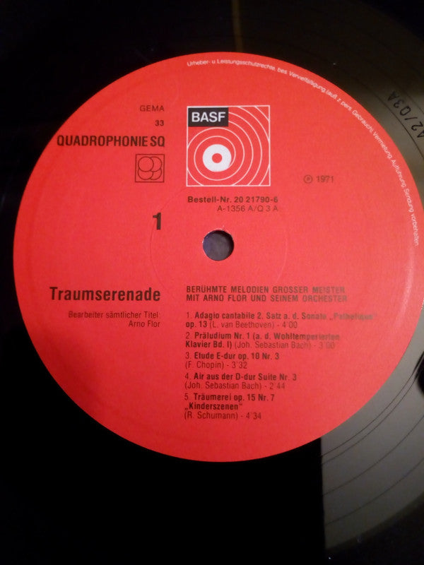 Arno Flor Und Sein Orchester* : Traumserenade (LP, Album, Quad)