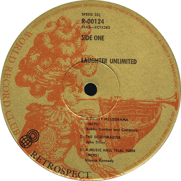 Various : Laughter Unlimited Volume One (LP, Comp, Mono, Club, RE, 3rd)