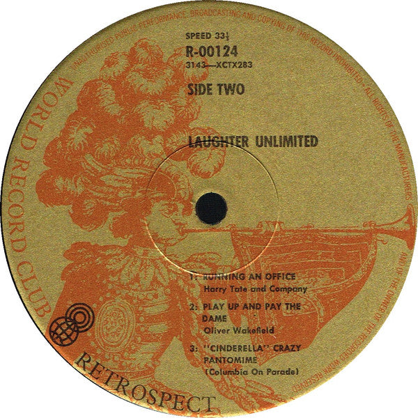 Various : Laughter Unlimited Volume One (LP, Comp, Mono, Club, RE, 3rd)