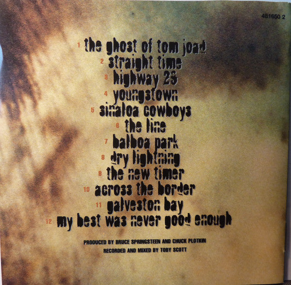 Bruce Springsteen : The Ghost Of Tom Joad (CD, Album)