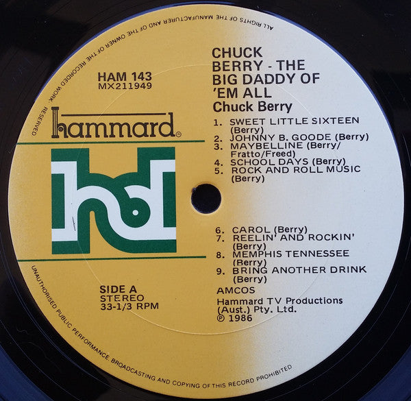 Chuck Berry : The Big Daddy Of 'Em All (LP, Comp)
