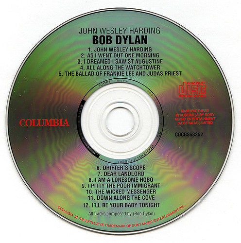 Bob Dylan : John Wesley Harding (CD, Album, RE)