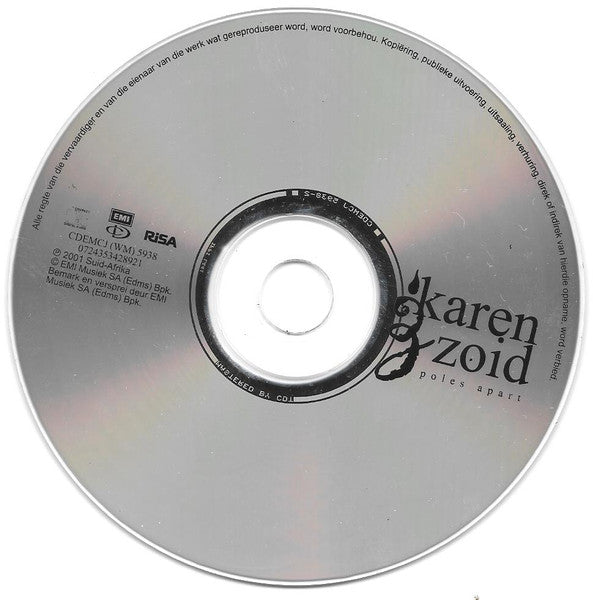 Karen Zoid : Poles Apart (CD, Album)