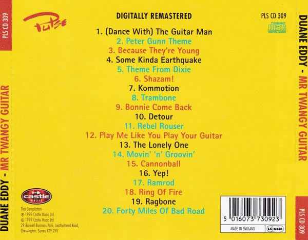 Duane Eddy : Mr Twangy Guitar (CD, Comp, RM)