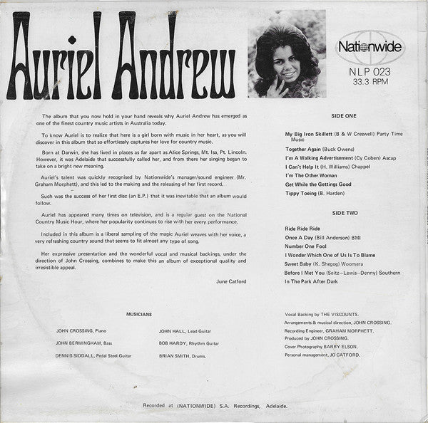 Auriel Andrew : Just For You (LP)
