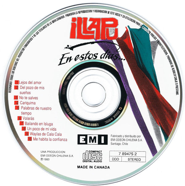Illapu : En Estos Dias... (CD, Album)