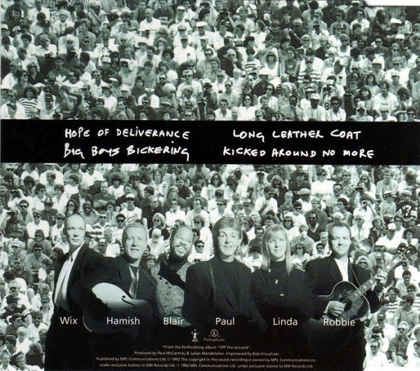 Paul McCartney : Hope Of Deliverance (CD, Maxi)