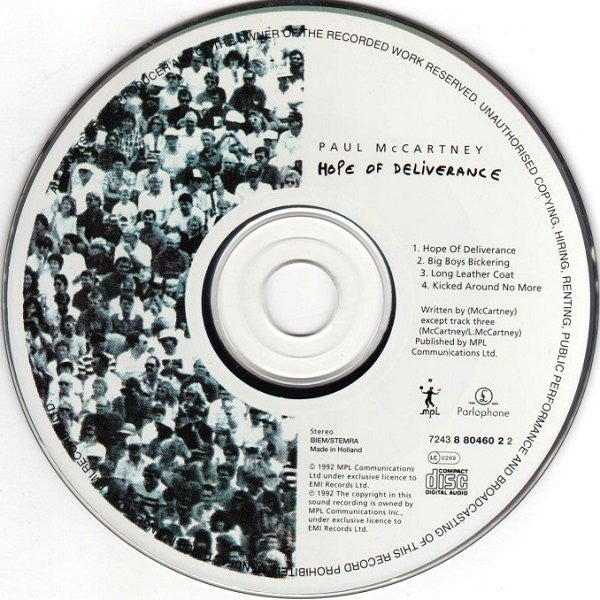 Paul McCartney : Hope Of Deliverance (CD, Maxi)