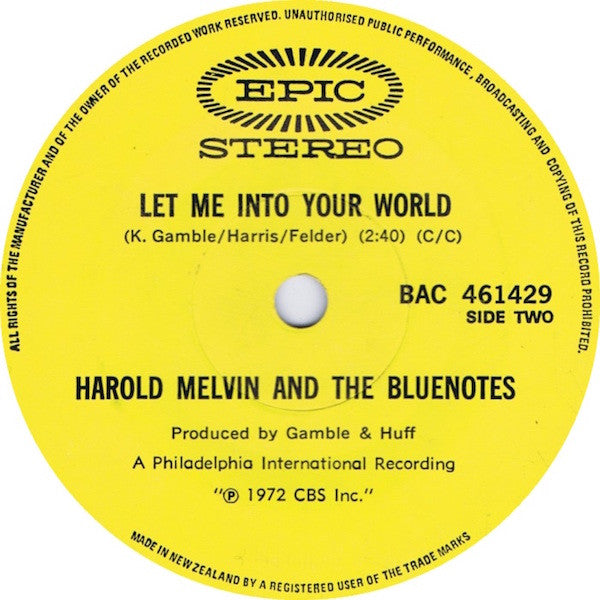 Harold Melvin And The Blue Notes : If You Don't Know Me By Now (7", Single)
