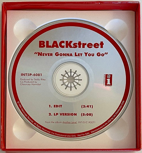 BLACKstreet : Never Gonna Let You Go  (CD, Single, Promo)