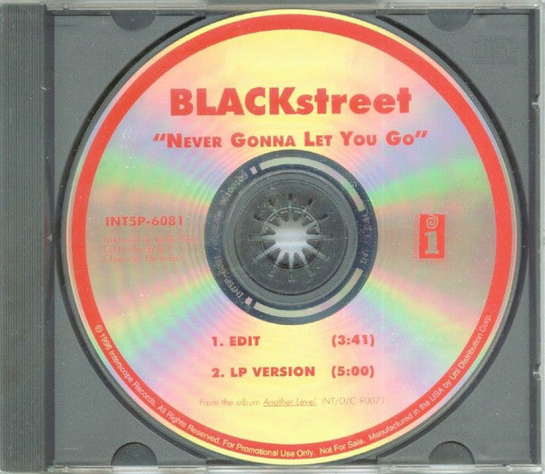 BLACKstreet : Never Gonna Let You Go  (CD, Single, Promo)