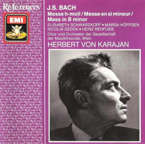 J. S. Bach* / Elisabeth Schwarzkopf, Marga Höffgen, Nicolai Gedda, Heinz Rehfuss, Chor* Und Orchester Der Gesellschaft Der Musikfreunde Wien, Herbert von Karajan : Mass In B Minor (2xCD, Mono, RM)