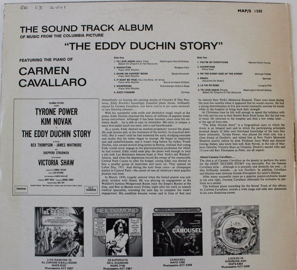 Carmen Cavallaro : The Eddy Duchin Story (LP, Album, RE)