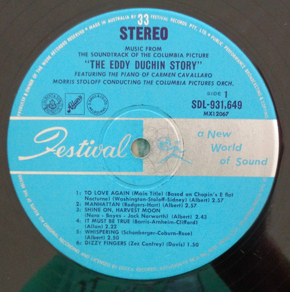 Carmen Cavallaro : The Eddy Duchin Story (LP, Album)