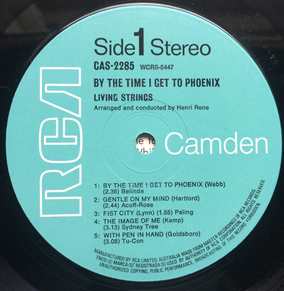 Living Strings : By The Time I Get To Phoenix And Other Country Favorites (LP, Album)