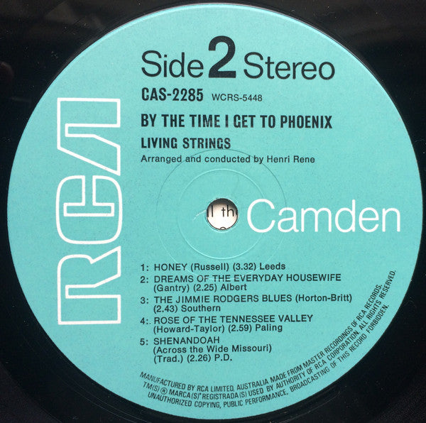 Living Strings : By The Time I Get To Phoenix And Other Country Favorites (LP, Album)