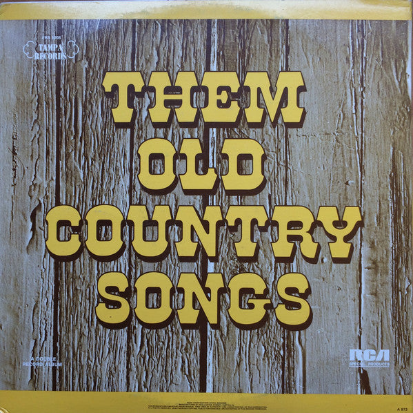 Various : Them Old Country Songs (2xLP, Comp)