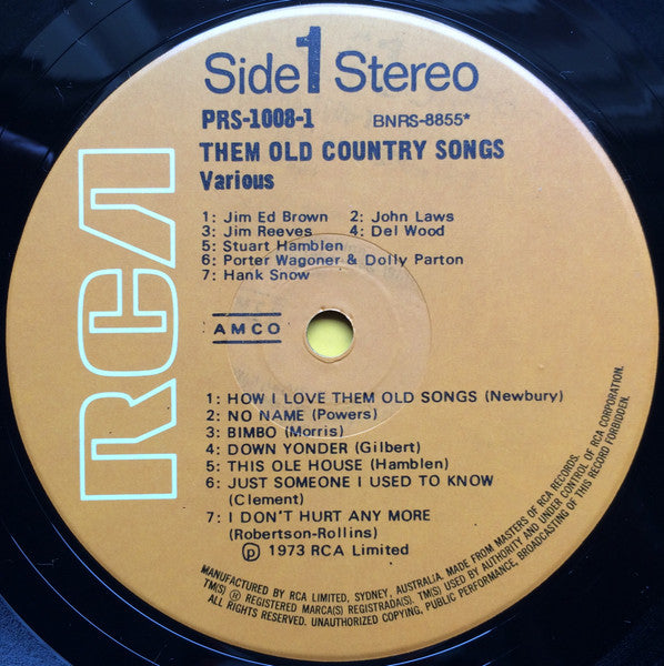 Various : Them Old Country Songs (2xLP, Comp)