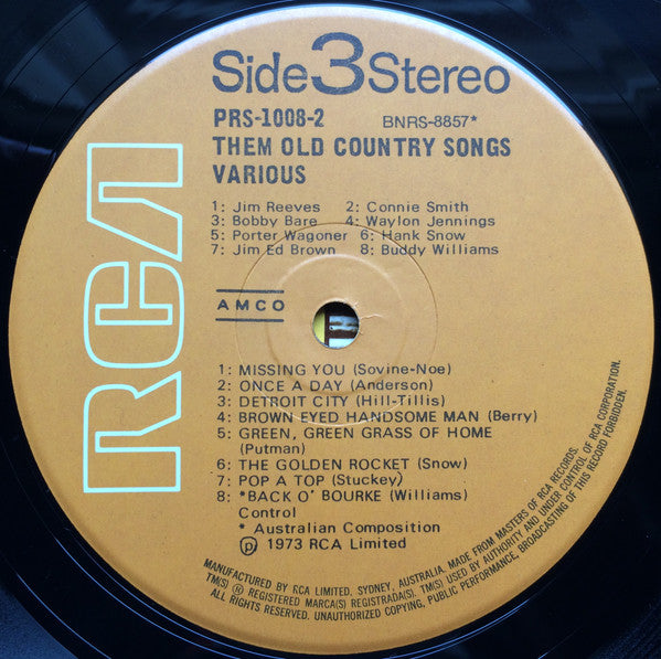 Various : Them Old Country Songs (2xLP, Comp)