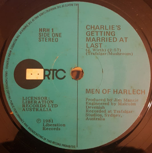 Men Of Harlech : Charlie's Getting Married At Last (7", Single)